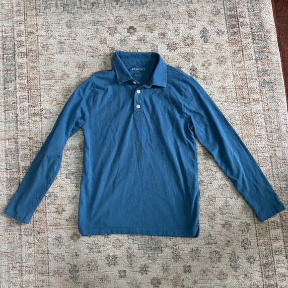 J.Crew boys long sleeve polos- set of 3 blues -size 10- excellent condition! - Picture 4 of 10